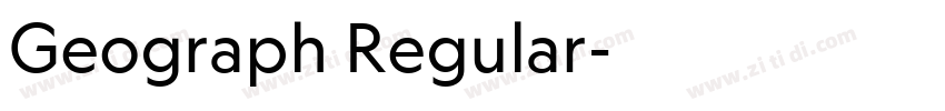 Geograph Regular字体转换